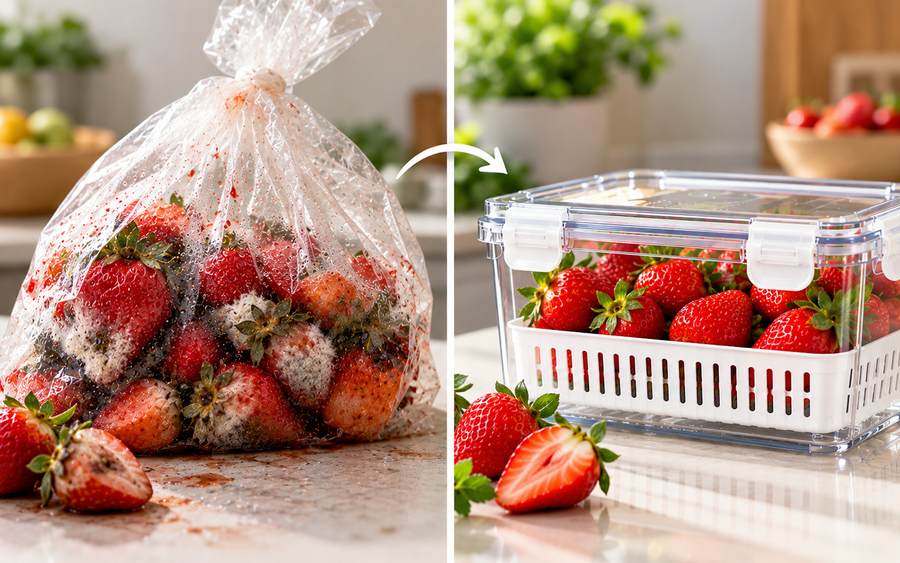 Mama's Daily Fresh-Keeper with removable colander