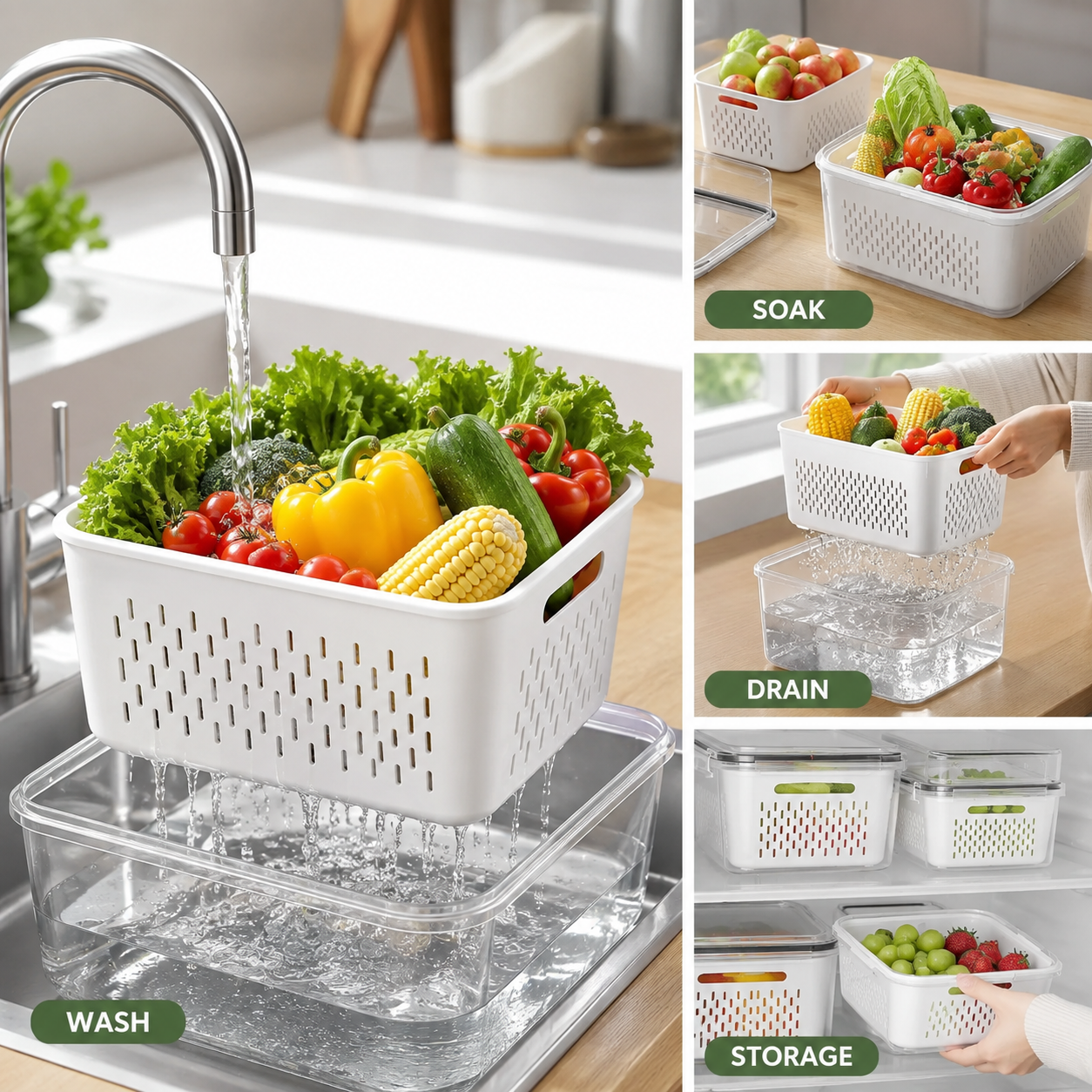 5 Pack Fridge Organizers and Storage